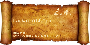 Laskai Aléna névjegykártya